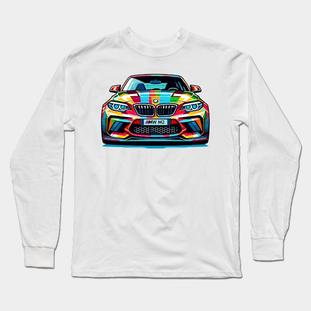 BMW M2 Long Sleeve T-Shirt by Vehicles-Art